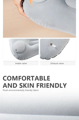 Inflatable Portable Camping Pillow With Built-In Pump - Omega Lifestyles