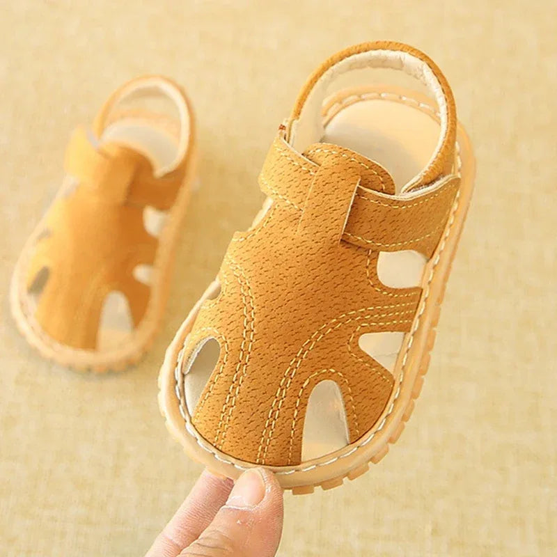 Baby Anti-Slippery Sound Sole Soft Indoor Toddler Sandals - Omega Lifestyles