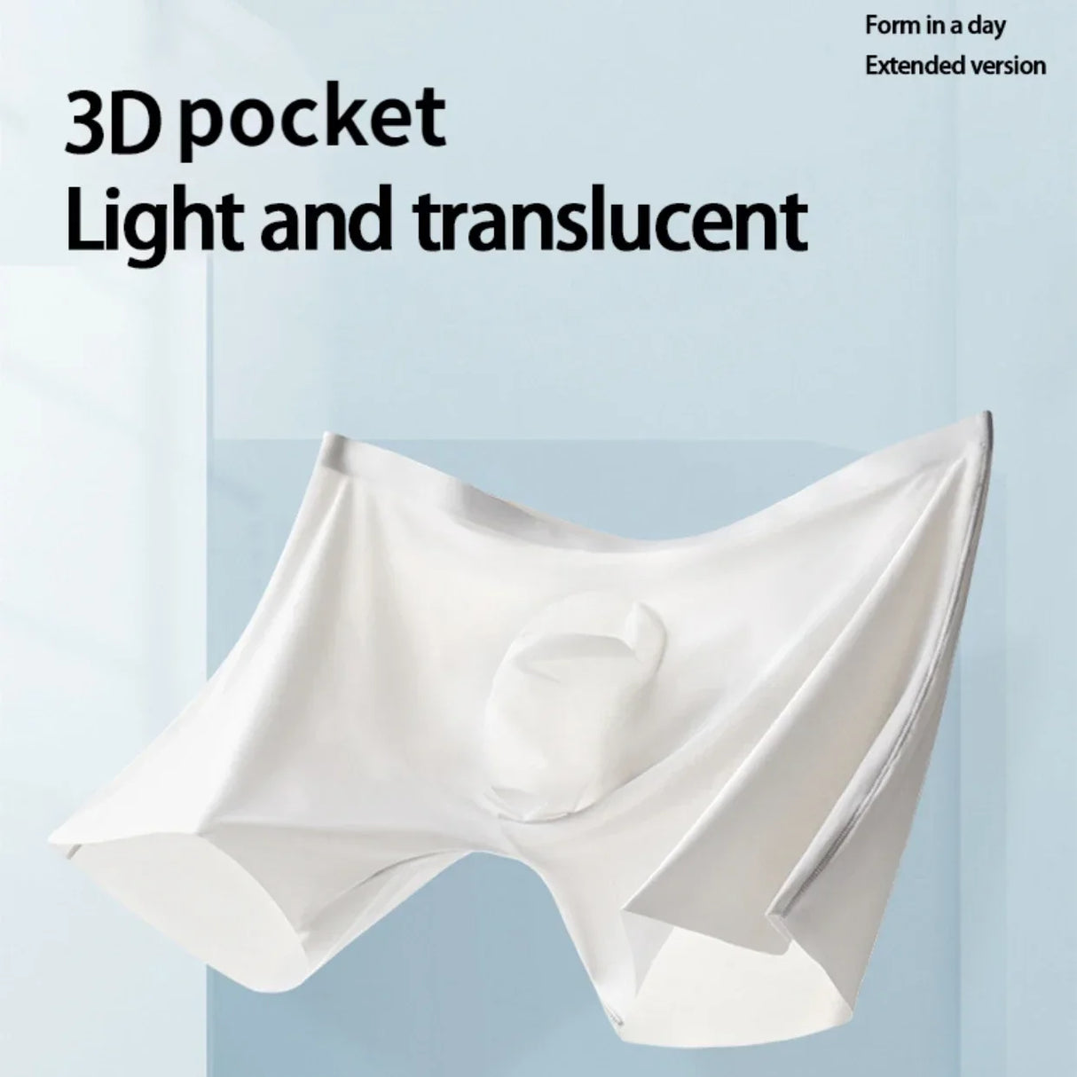 Men’s Seamless Ultra-Thin Breathable Polyester Spandex Boxer Shorts