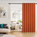 2-Piece Noise Reduction Grommet Top Room Divider Curtain