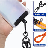 120cm Thick Adjustable Polyester Crossbody Phone Lanyard