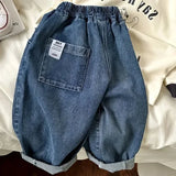 Children's Casual Loose Fit Cotton Denim Jeans - Omega Lifestyles