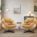 Ergonomic Swivel Living Room Chair with Metal Legs - Omega Lifestyles