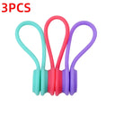 Set of 6 Silicone Reusable Cable Twist Ties Organizer