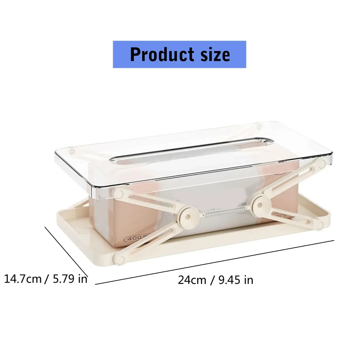 Classic Plastic Liftable Tissue Box Storage Case - Omega Lifestyles