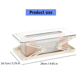 Classic Plastic Liftable Tissue Box Storage Case - Omega Lifestyles