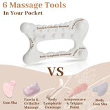 Set of 2 Ergonomic Plastic Gua Sha Massage Tools - Omega Lifestyles