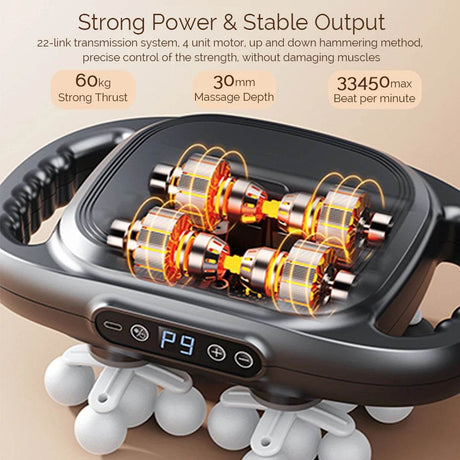 22-Head High-Frequency Vibration Body Massage Gun - Omega Lifestyles