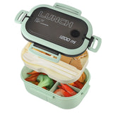 Stackable Leak-Proof 1200ML Bento Lunch Box With Tableware