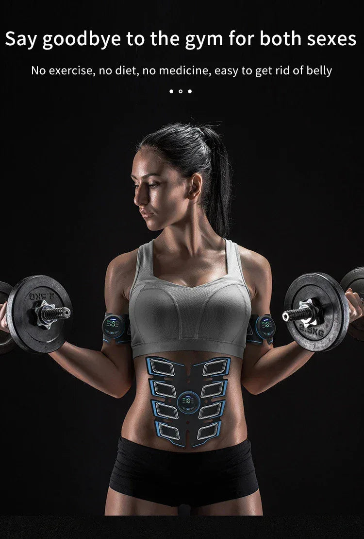 EMS Portable Electrical Muscle Trainer Fitness Body Massager - Omega Lifestyles