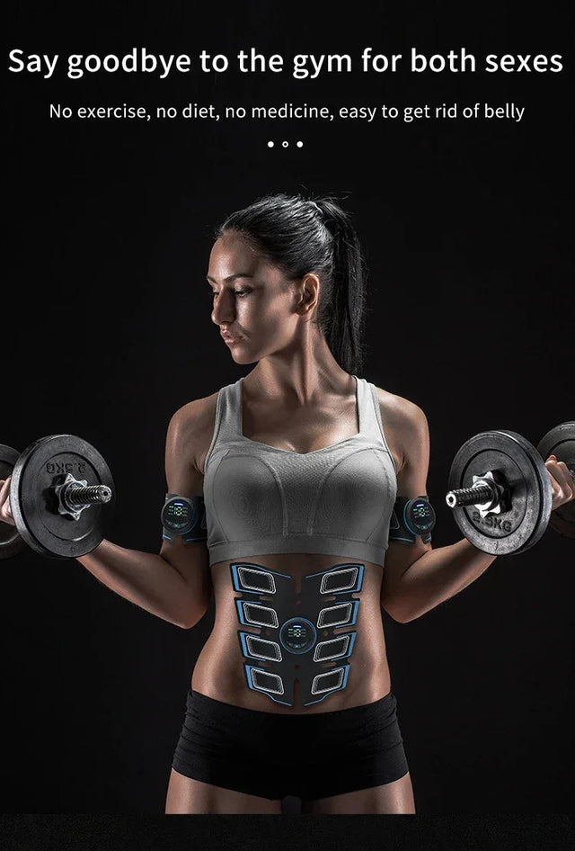 EMS Battery-Powered Muscle Stimulator For Body Toning - Omega Lifestyles