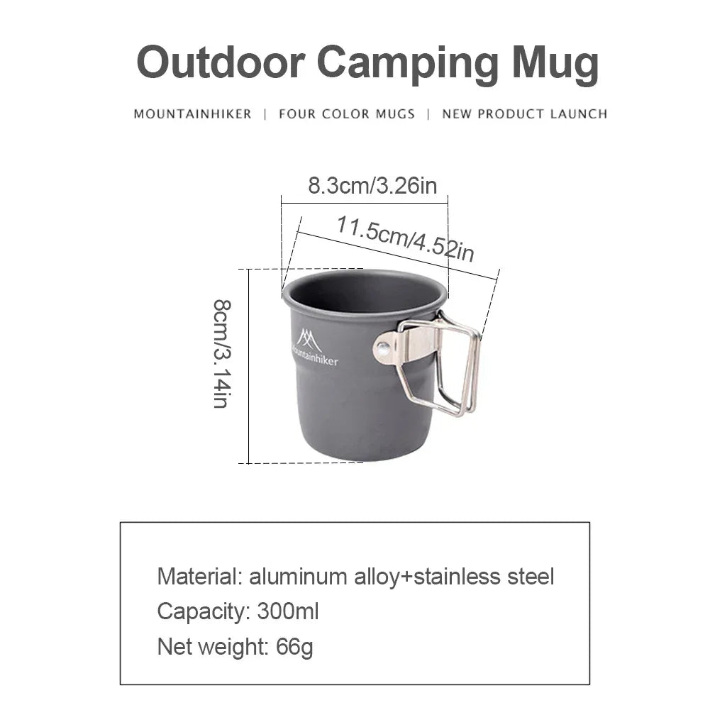 Lightweight 300ml Aluminum Alloy Foldable Camping Mug - Omega Lifestyles