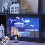 Modern 63-Inch High Gloss LED TV Stand With Storage