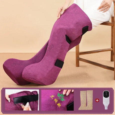 Electric Calf Heating Massager With Mugwort Compress - Omega Lifestyles