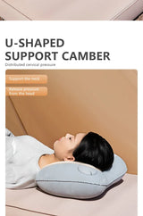 Inflatable Portable Camping Pillow With Built-In Pump - Omega Lifestyles