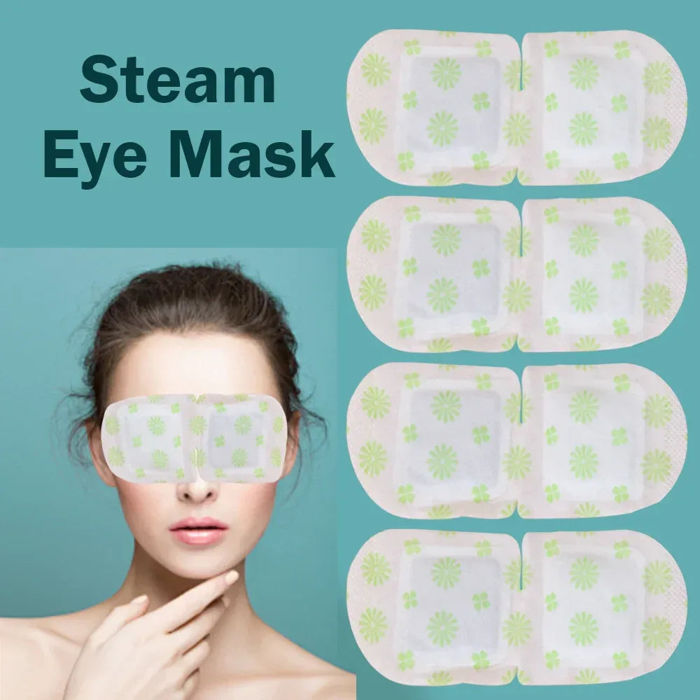 Set of 6 Steam Eye Masks Warm Moist Heat Soothing - Omega Lifestyles