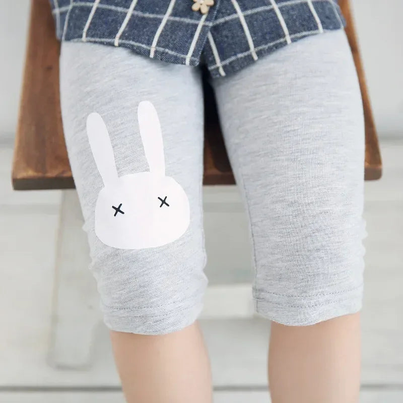Girls Cartoon Rabbit Calf-Length Cotton Leggings - Omega Lifestyles