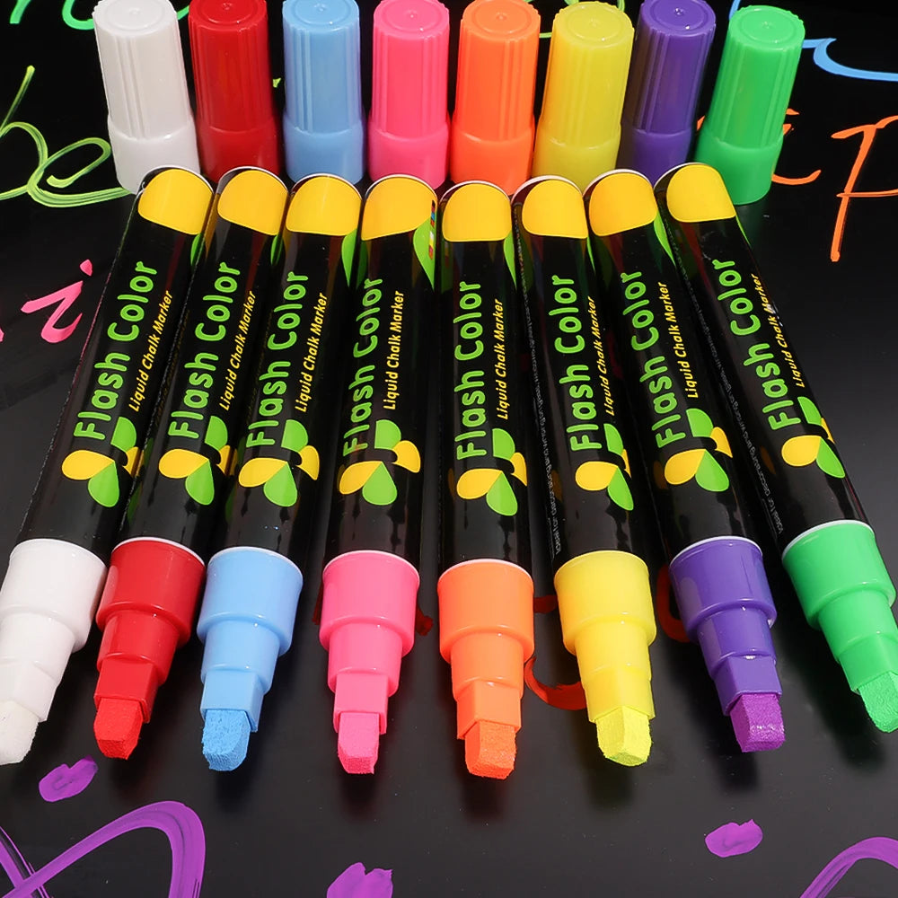 Erasable Liquid Chalk Markers Set Of 8 Colors