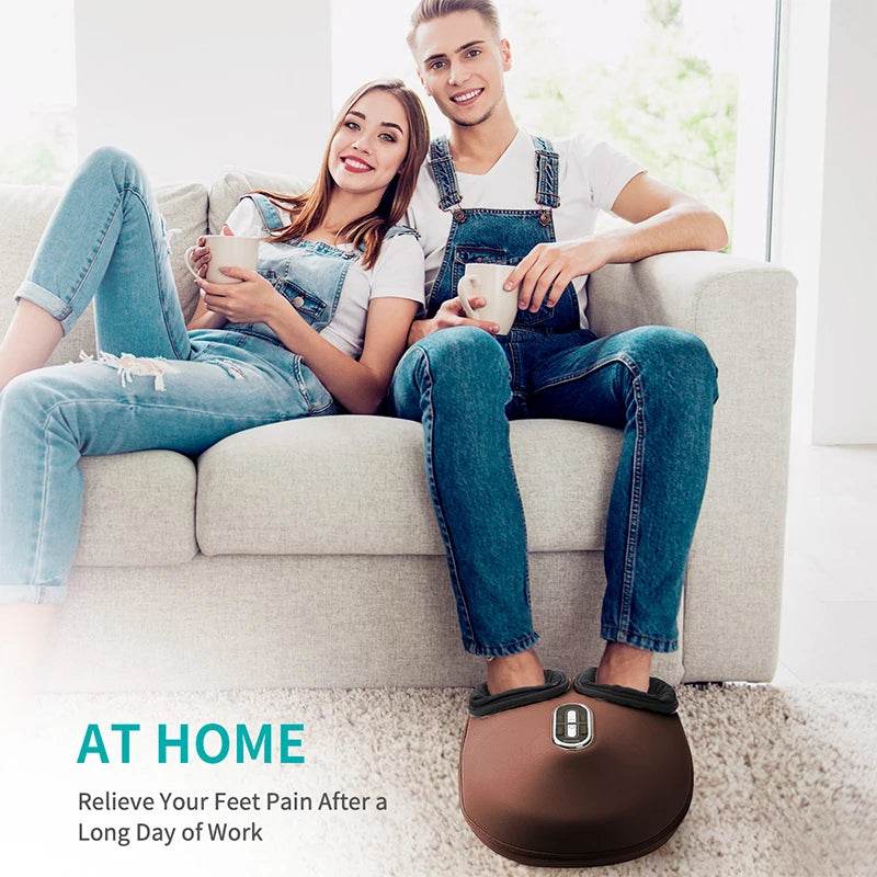 Electric Foot Massager with Heat Compression Shiatsu Therapy - Omega Lifestyles