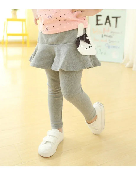 Girls Cotton Solid Color Autumn Leggings Pants - Omega Lifestyles