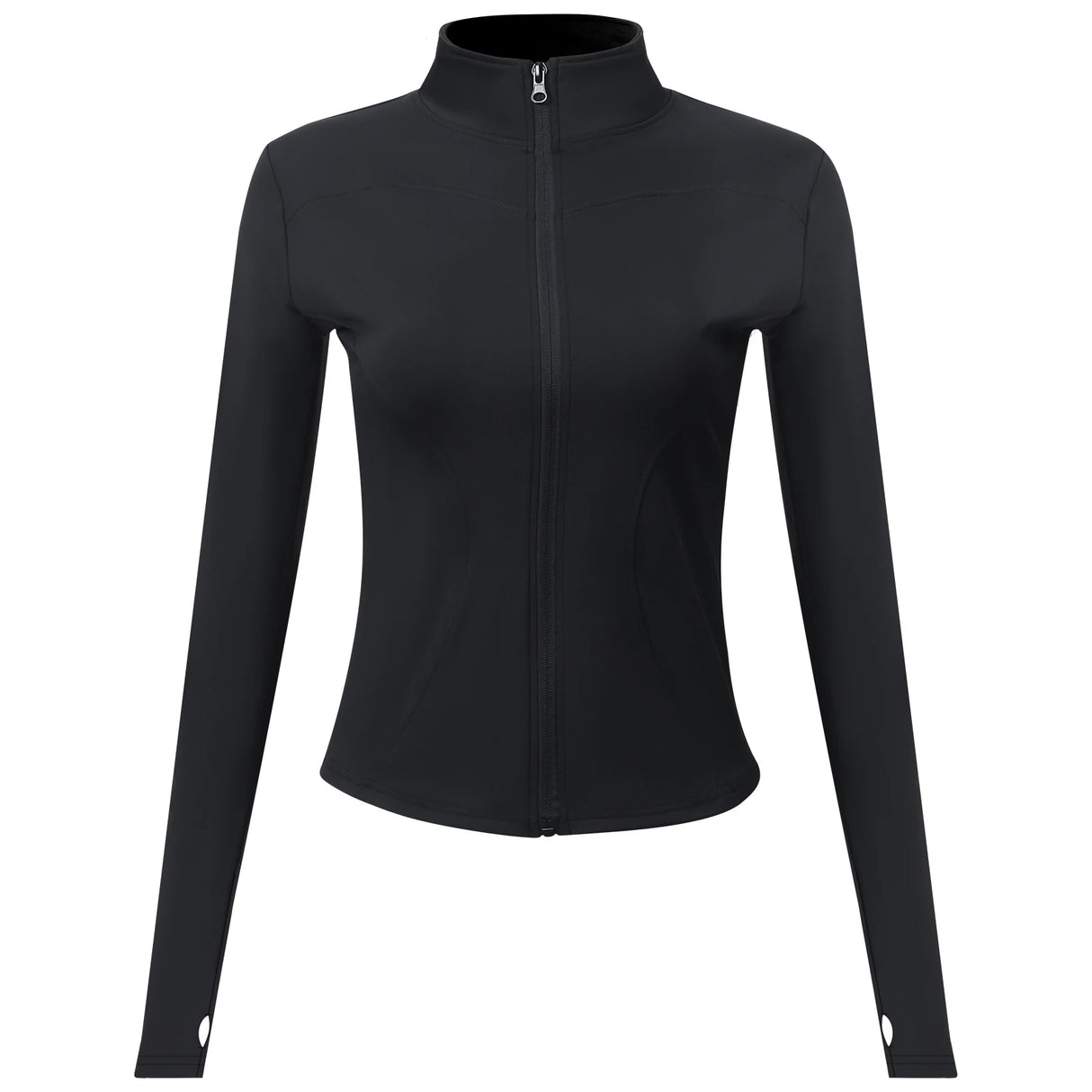 Lightweight Full-Zip Thumb Hole Women's Workout Jacket