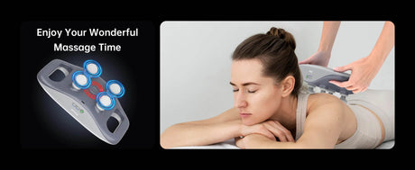 4-Head Deep Tissue Massage Gun with 3 Speed Levels - Omega Lifestyles