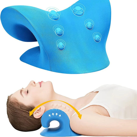 Cervical Traction Neck Massage Pillow For Pain Relief - Omega Lifestyles