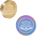 Wedding Heart Pattern Removable Brass Wax Seal Stamp - Omega Lifestyles