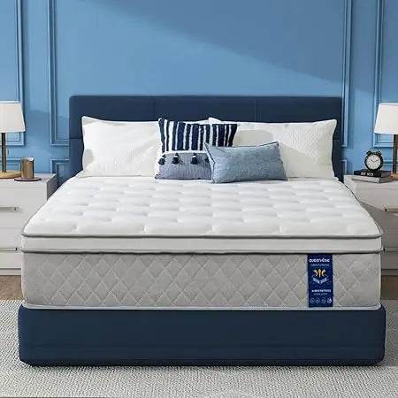 Full Mattress 12 Inch, Upgraded Coils Hybrid Mattress in a Box Full Size, Ergonomic Support, Gel Memory Foam & Individual Pocket - Sleep Galleria
