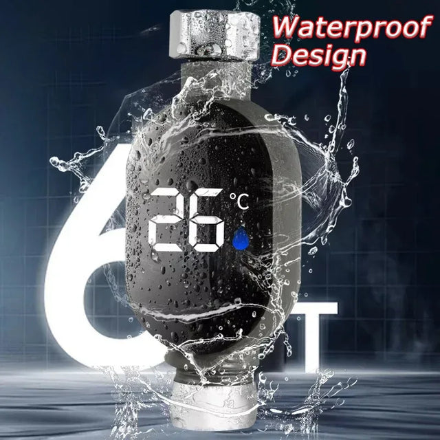 Digital Bath Shower Thermometer With Tri-Color Led Alert - Omega Lifestyles