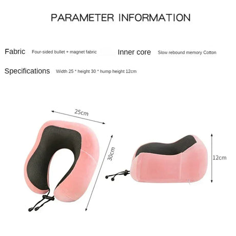 U-Shaped Memory Foam Travel Neck Pillow Cervical Support - Omega Lifestyles
