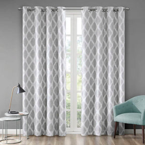 Printed Ikat Blackout Privacy Curtain Panel 50x84-Inch - Omega Lifestyles