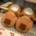 Capybara Plush Indoor Winter Slip-On Cozy Slippers