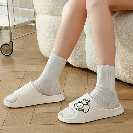 Women’s Thick Platform Non-Slip Indoor Cartoon Slippers - Omega Lifestyles