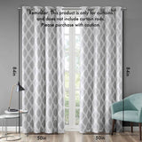 Printed Ikat Blackout Privacy Curtain Panel 50x84-Inch