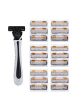 19-Piece Stainless Steel Razor Blade Refills For Men - Omega Lifestyles