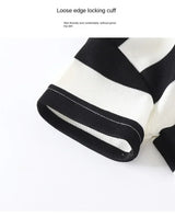 2-Piece Striped Polyester Toddler Summer Outfit Set