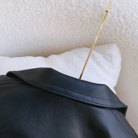 Children’s Autumn Thin Cotton Polyester PU Leather Jacket - Omega Lifestyles