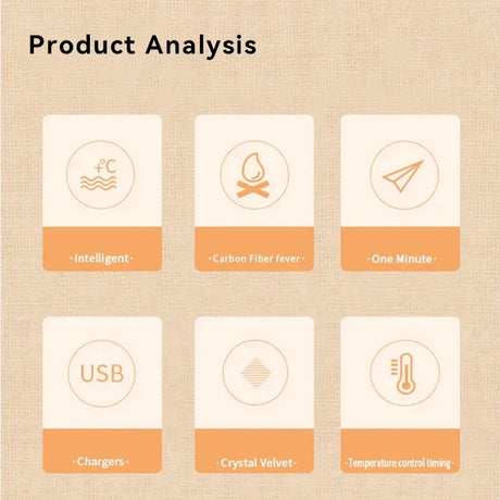 USB Electric Heating Neck Shoulder Massager Thermal Compress Wrap - Omega Lifestyles