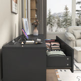 Modern 9 Drawer Engineered Wood Dresser With Charging Station