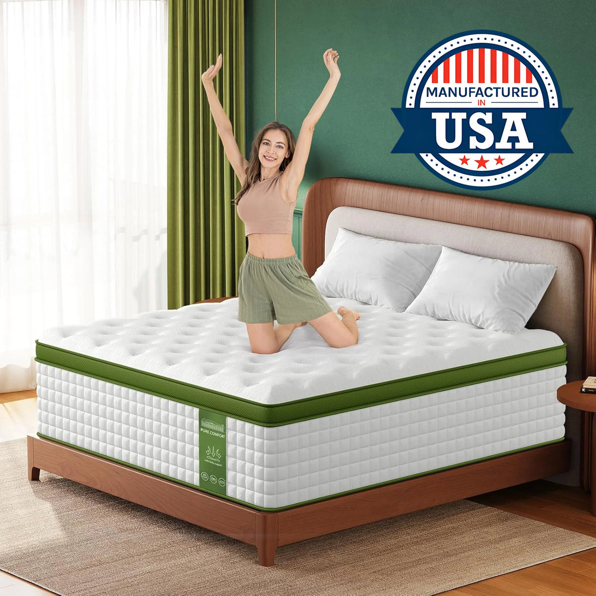 Soft 12-Inch Hybrid Gel Memory Foam Pocket Spring Mattress