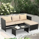 3-Piece Outdoor PE Rattan Furniture Set - Omega Lifestyles