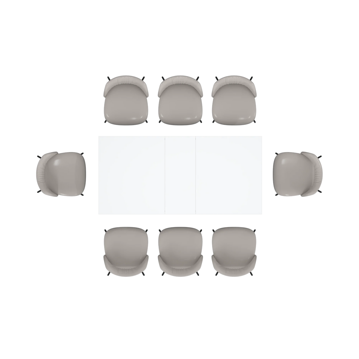 Modern Extendable Wooden Dining Table For 6 To 10 Persons