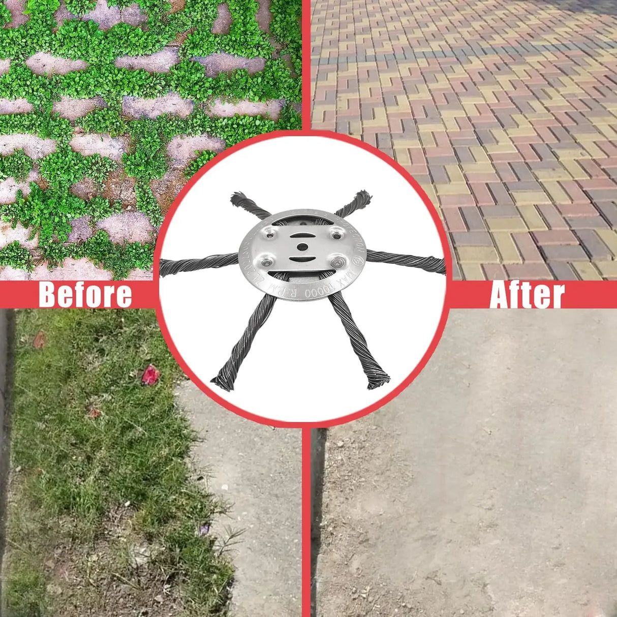 6-Inch Universal Steel Wire Grass Trimmer Replacement Head - Omega Lifestyles