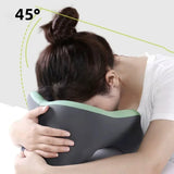 Memory Foam Travel Neck Pillow With Massage Support - Omega Lifestyles