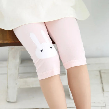Girls Cartoon Rabbit Calf-Length Cotton Leggings - Omega Lifestyles