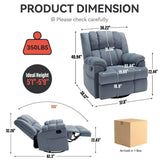 Manual Swivel Rocking Oversized Recliner Chair - Omega Lifestyles