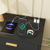 Modern 12-Drawer Dresser With Built-In Charging Station