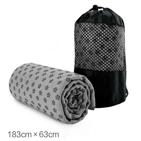 Non-Slip Sweat-Absorbent PVC Yoga Towel Mat 183x63cm - Omega Lifestyles