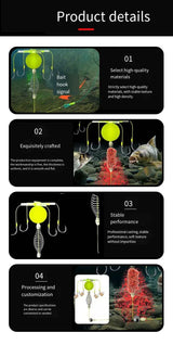 Set of 2 High Carbon Steel Explosion Hook Fishing Bait Cages - Omega Lifestyles